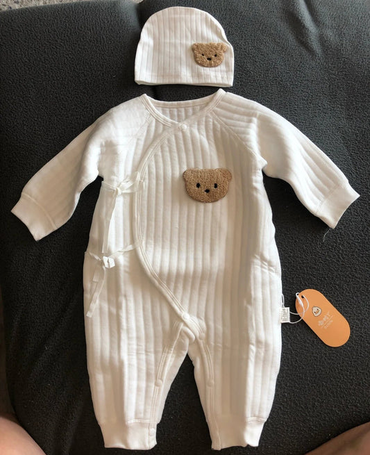 Barboteuse naissance - BéBulle - Livraison gratuite et envoi du colis en moins de 24Hr.