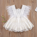Barboteuse Bapteme Fille pour bébé - Confort et douceur - Vignette | BéBulle