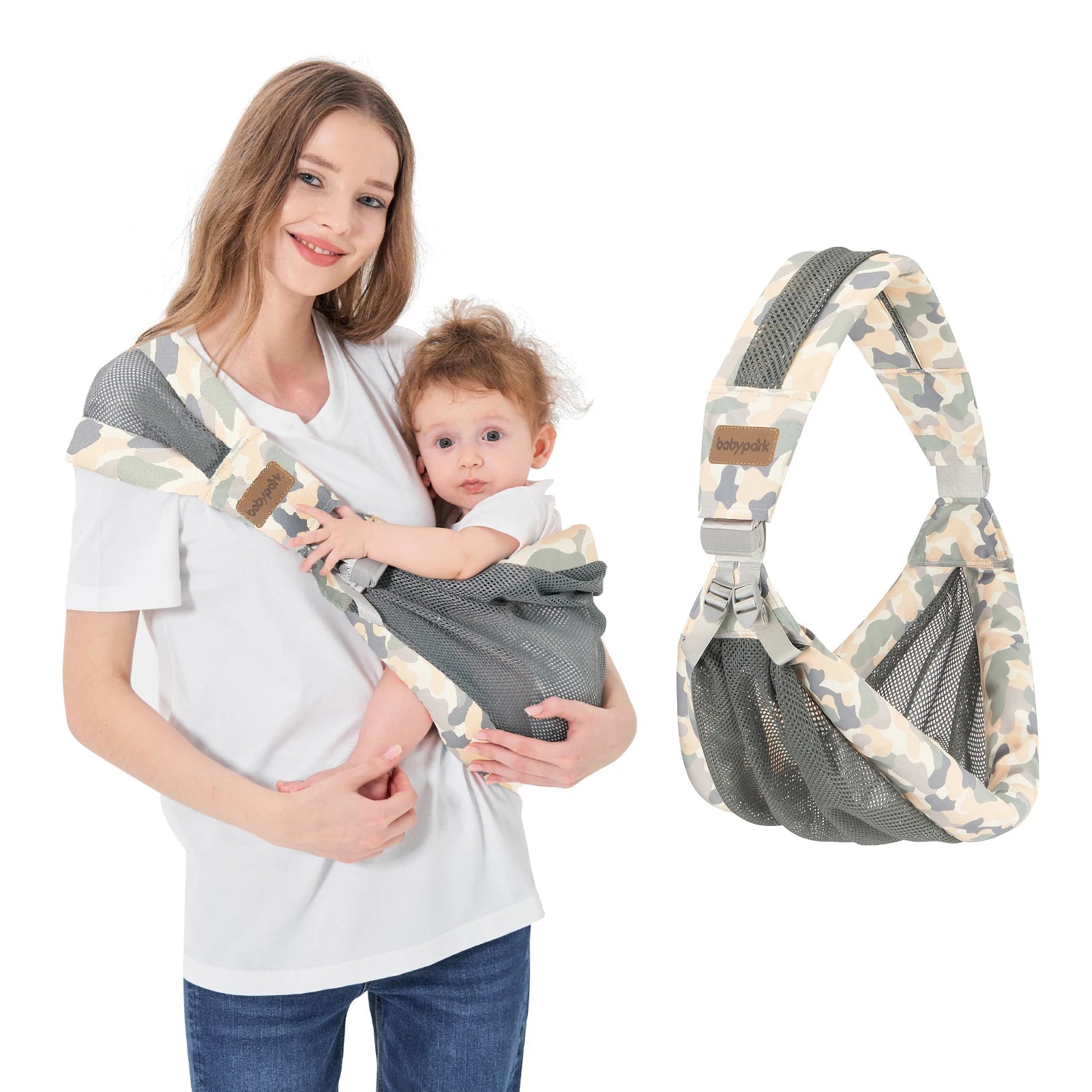 Porte bébé sans noeud - BéBulle - Livraison gratuite et envoi du colis en moins de 24Hr.