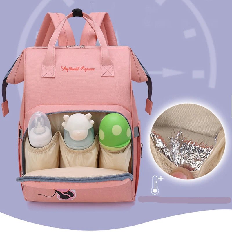 Sac a langer rose - BéBulle - Livraison gratuite et envoi du colis en moins de 24Hr.