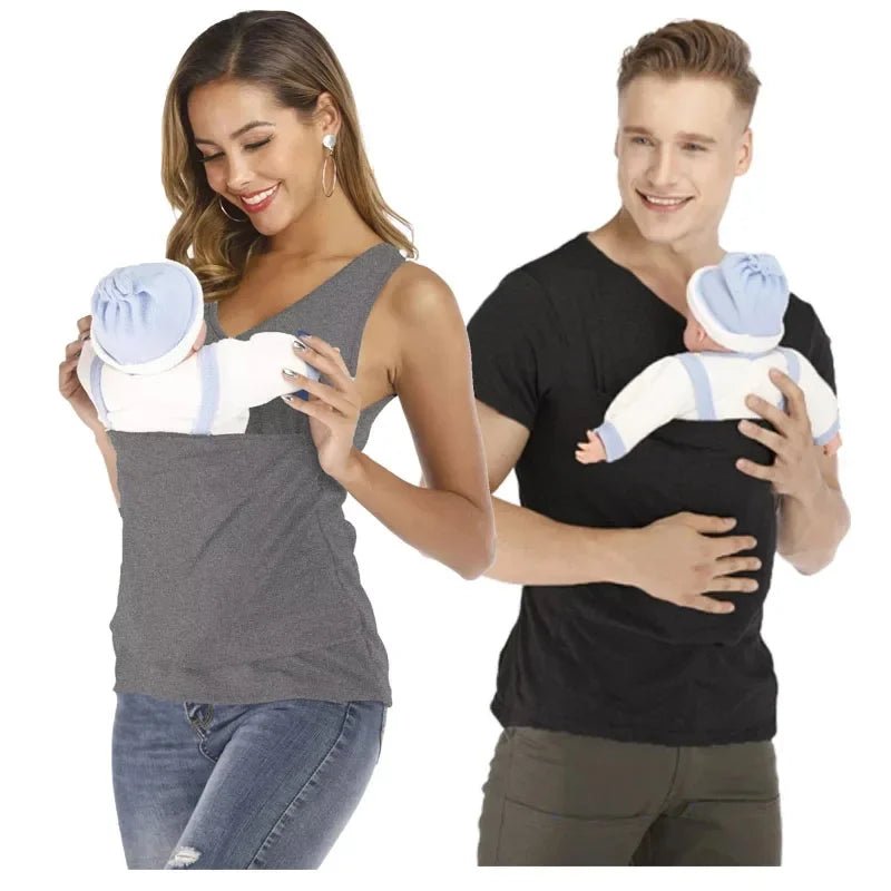 T Shirt Porte Bebe - BéBulle - Livraison gratuite et envoi du colis en moins de 24Hr.